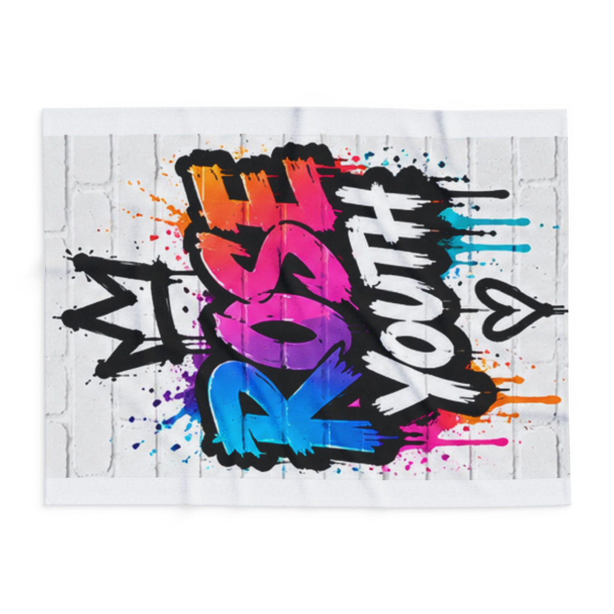 ROSE Youth Graffiti Logo  Arctic Fleece Blanket