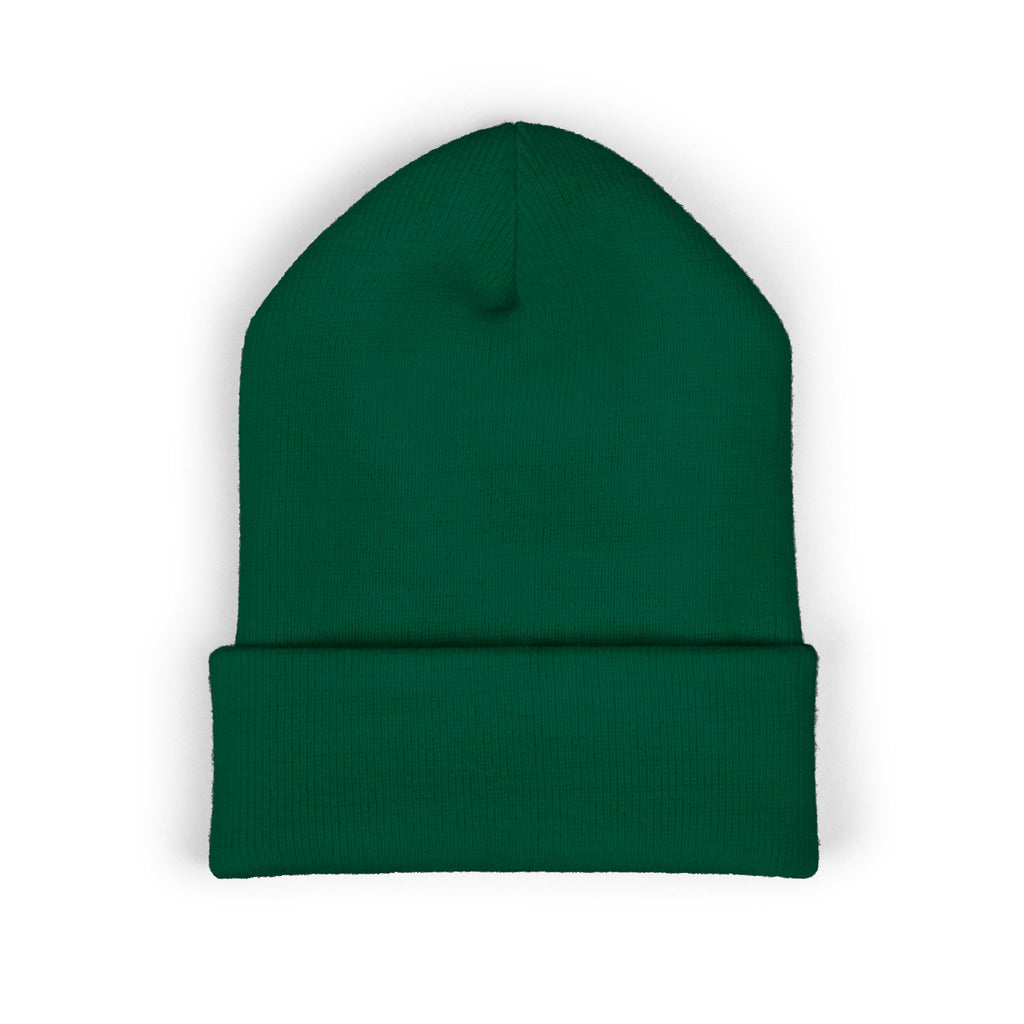 Rose Crown Embroidered Cuffed Beanie