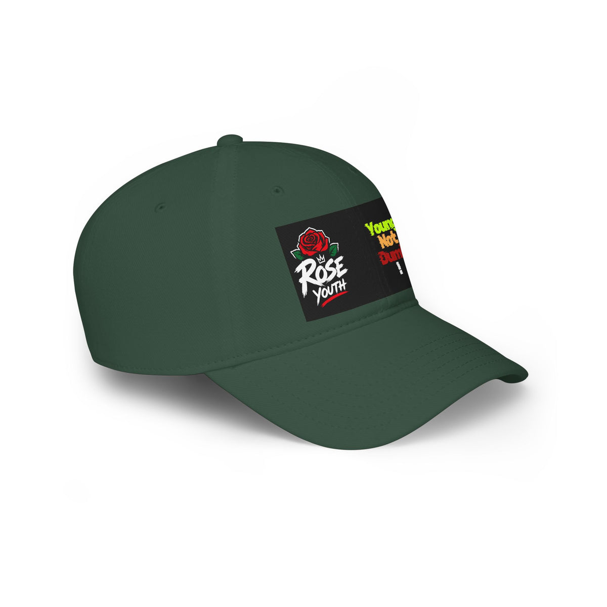 Young Not Dumb Rose Youth Red Baseball Cap