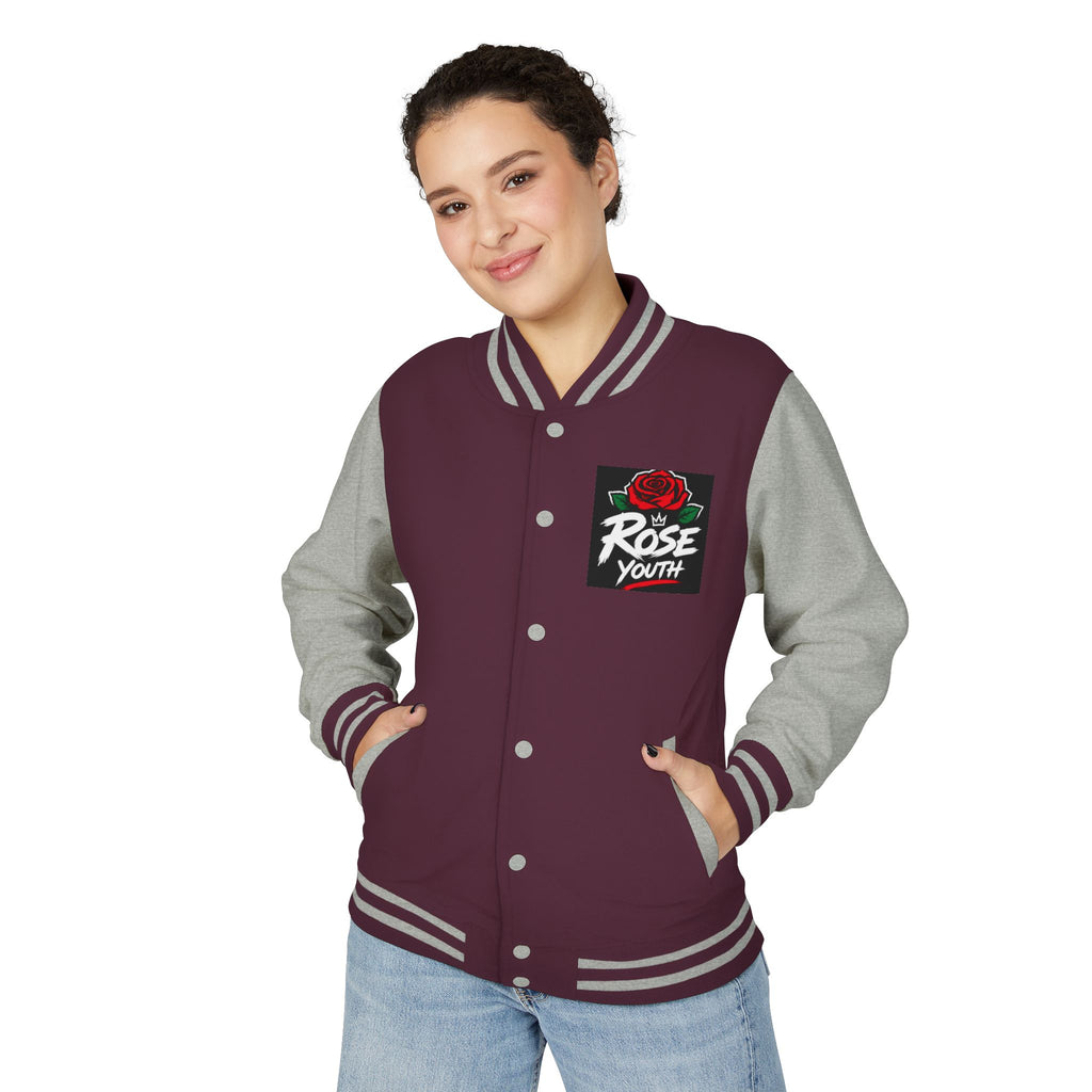 Rose Youth Spiritualist Inspirational Anime Letterman Jacket