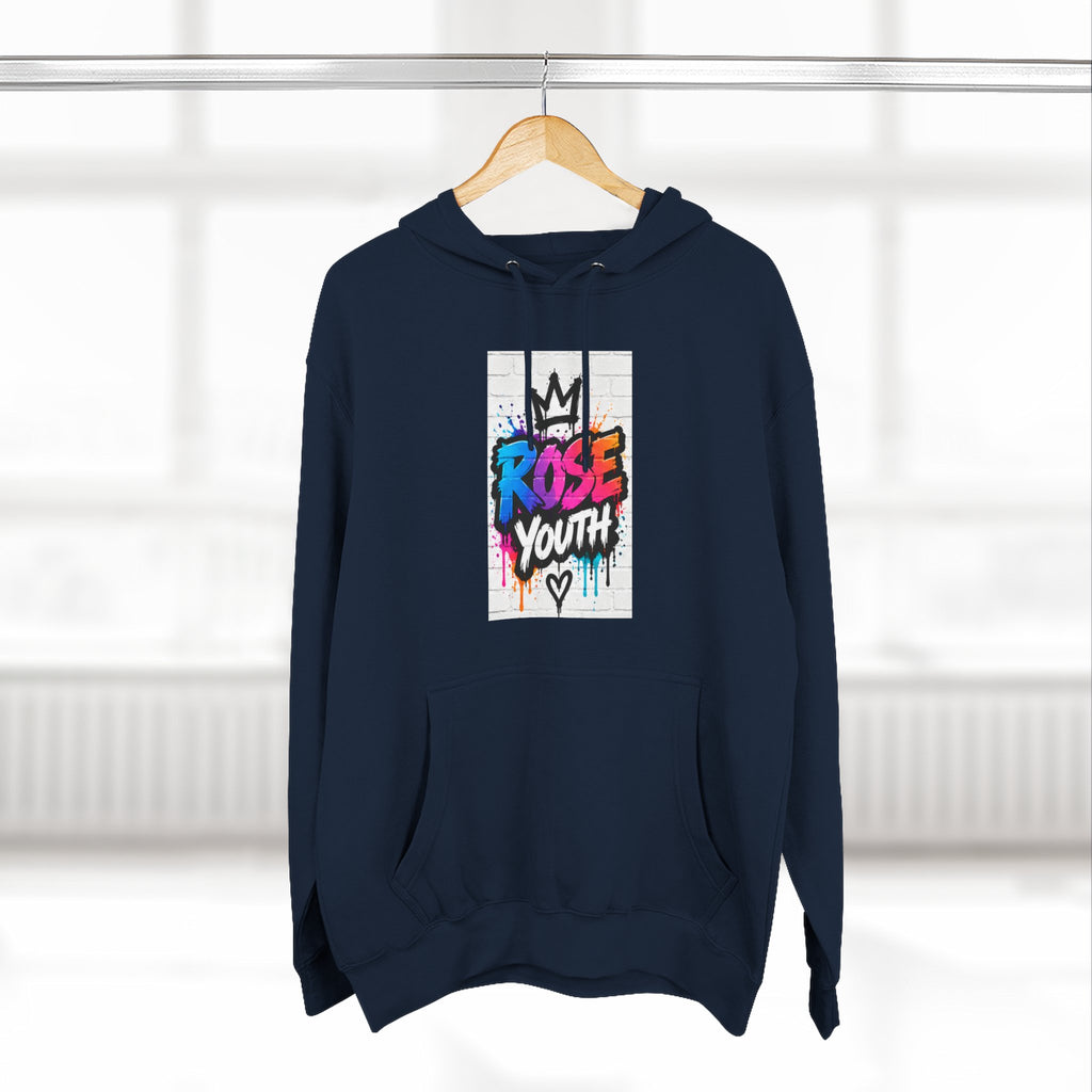 ROSE Youth Drip Logo Hoodie - "Bear The Baller" Motivational Back Panel