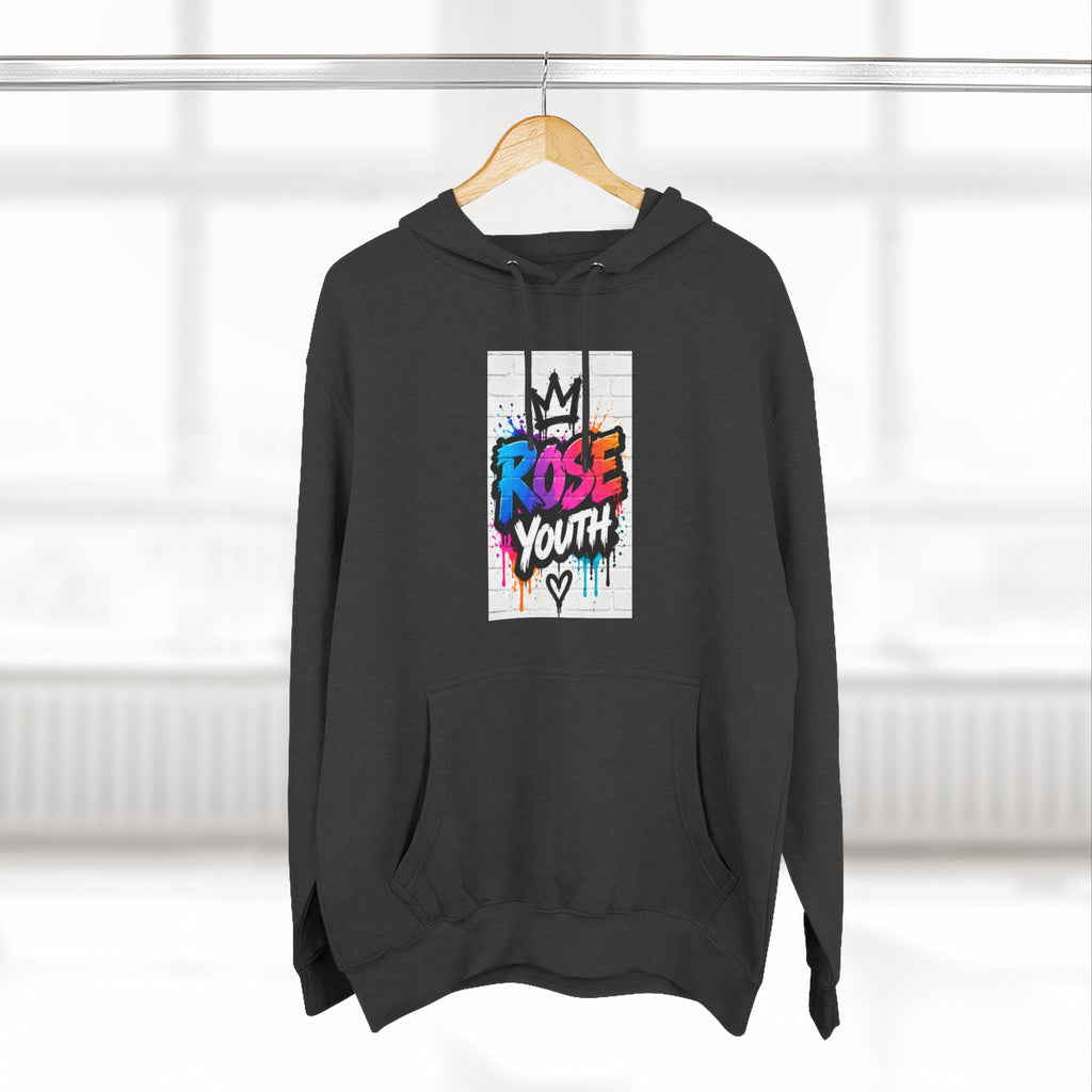 ROSE Youth Drip Logo Hoodie - "Bear The Baller" Motivational Back Panel