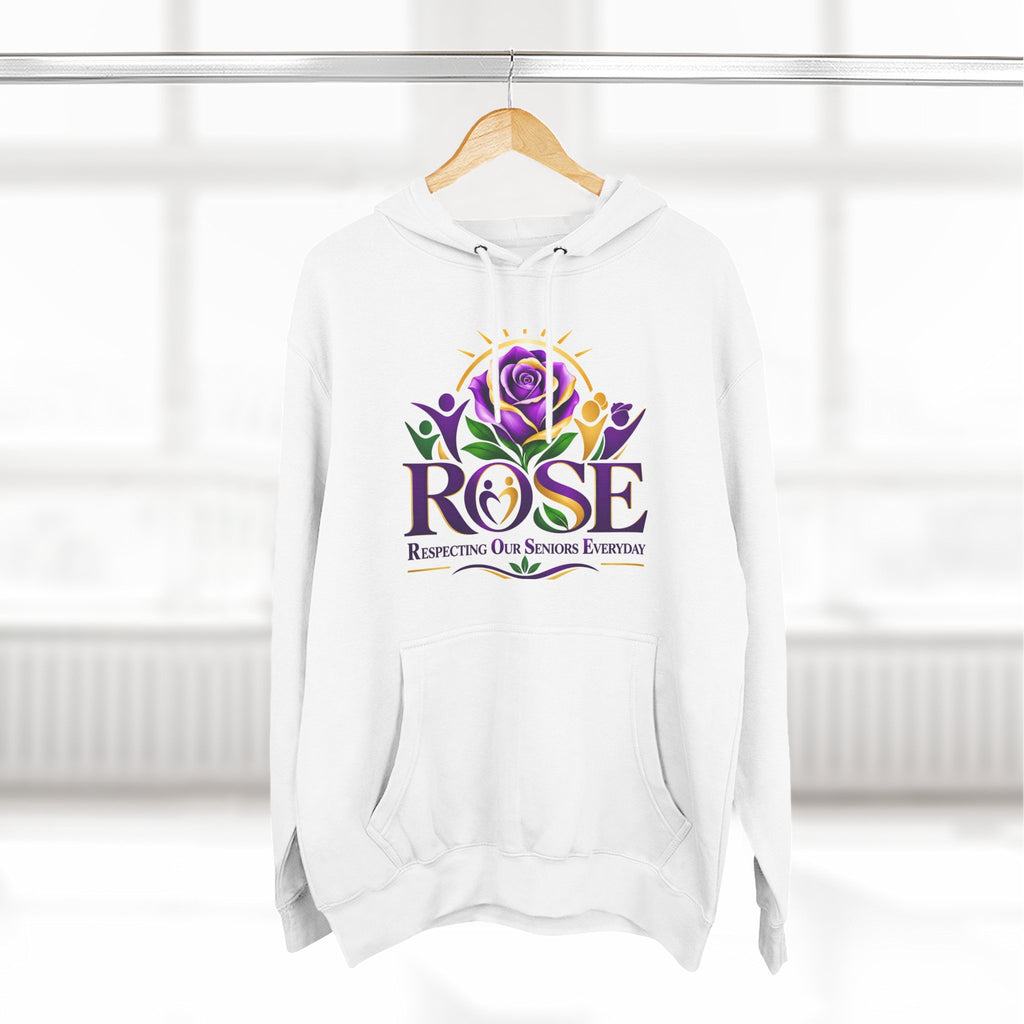 Rose Tribute Hoodie — "Giving You Your Rose" Celebration of Life Floral Pullover