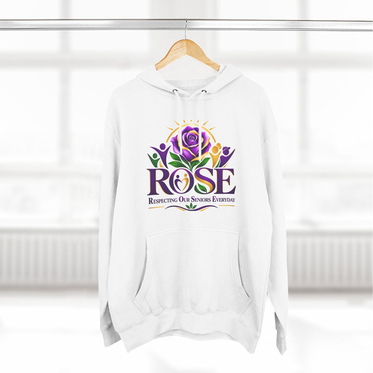 Rose Tribute Hoodie — "Giving You Your Rose" Celebration of Life Floral Pullover
