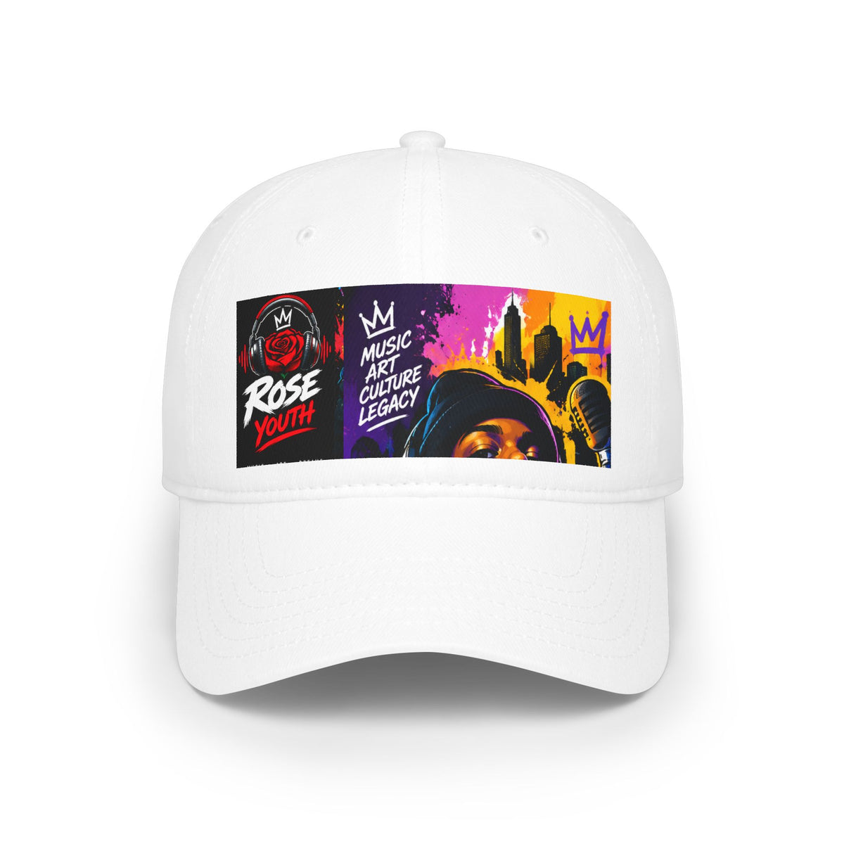 ROSE Youth Maestro Low Profile Baseball Cap – ("Rose Youth" "Music Art Culture Legacy")