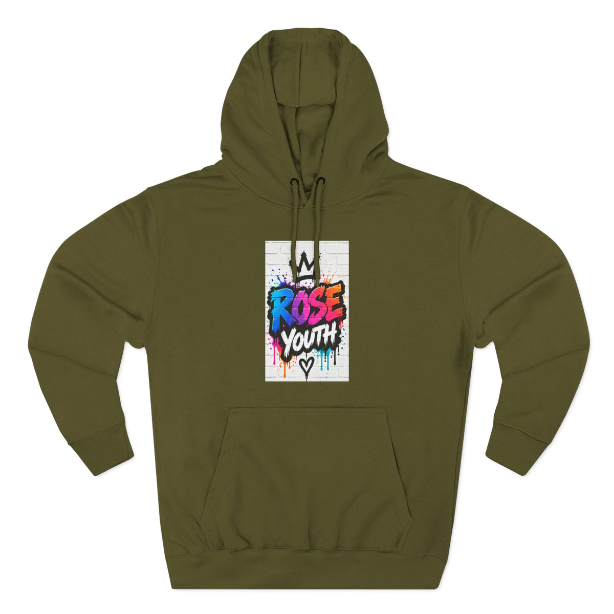 ROSE Youth Drip Logo Hoodie - "Bear The Baller" Motivational Back Panel