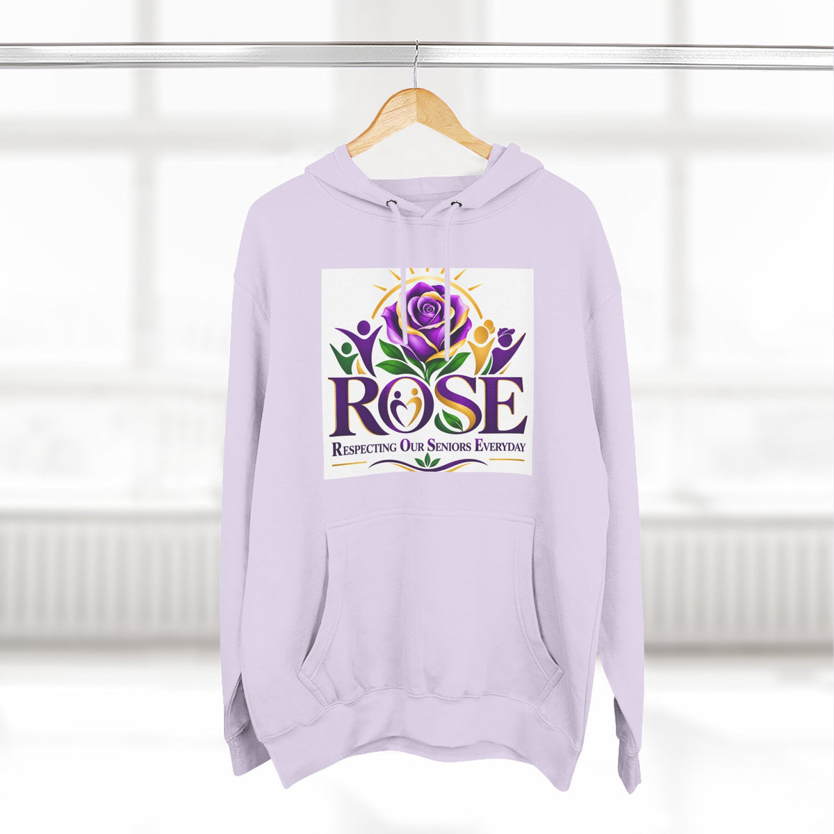 Rose Tribute Hoodie — "Giving You Your Rose" Celebration of Life Floral Pullover