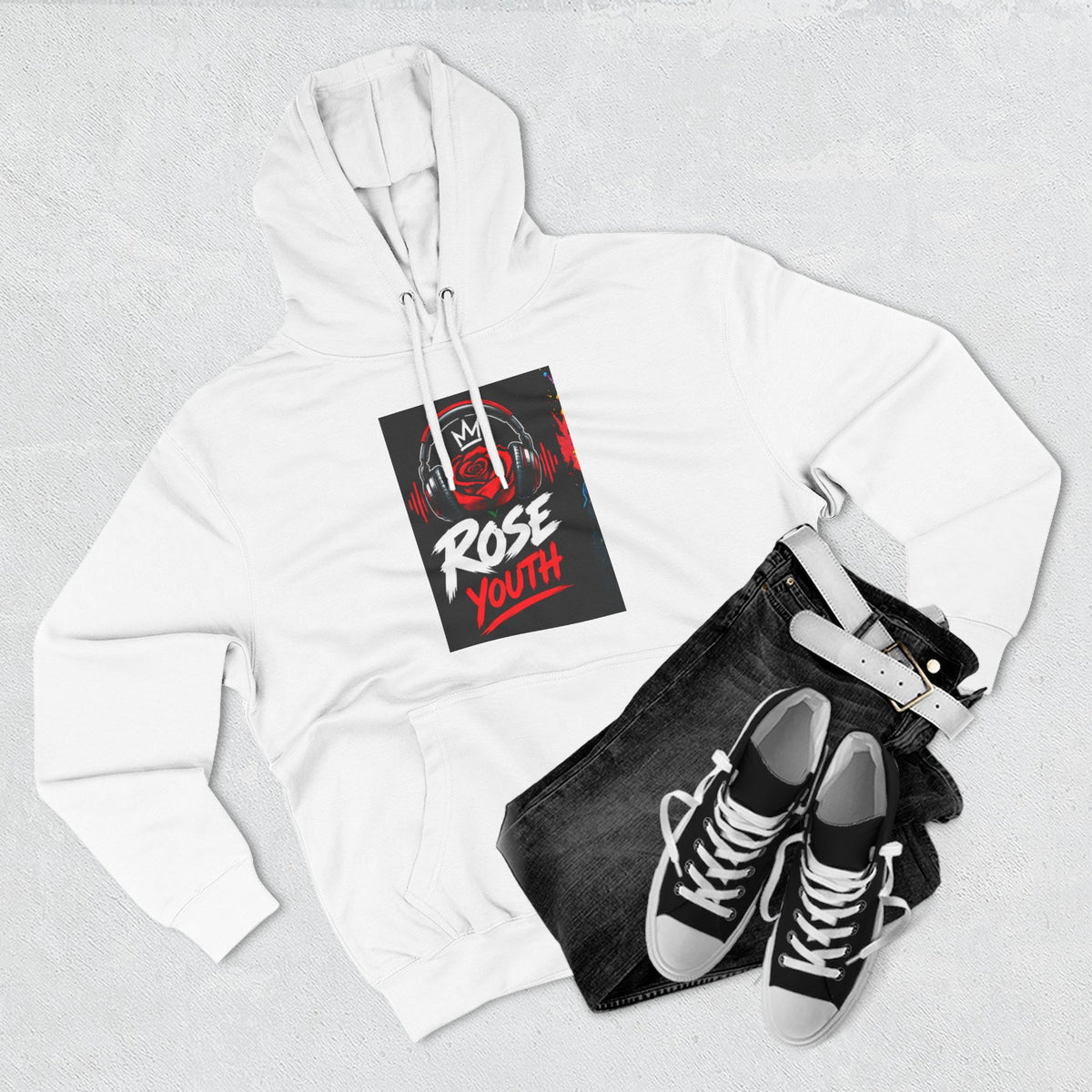 ROSE Youth Streetwear Hoodie — "Music Maestro" Graphic Pullover