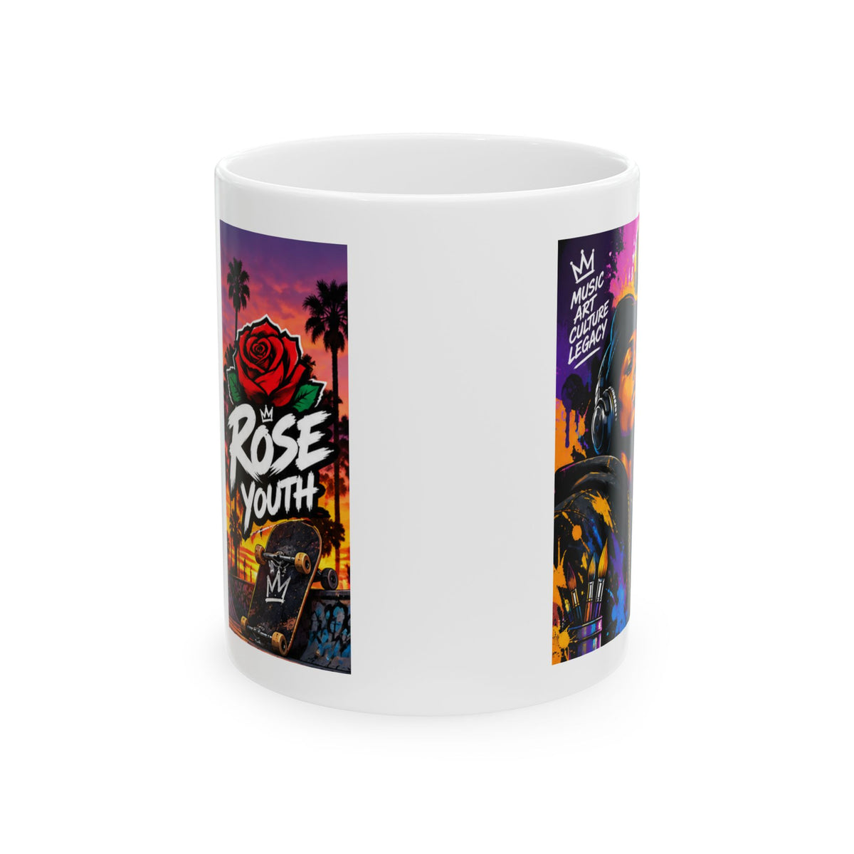 CMW's Maestro Anime Graffiti Ceramic Mug – ‘Rose Youth’ Urban Street Art 11oz/15oz