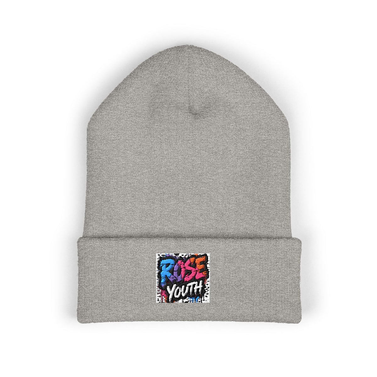 ROSE Youth Drip Embroidered Cuffed Beanie