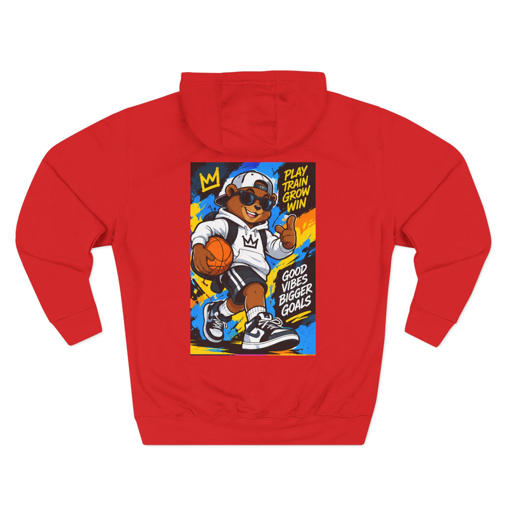 ROSE Youth Drip Logo Hoodie - "Bear The Baller" Motivational Back Panel