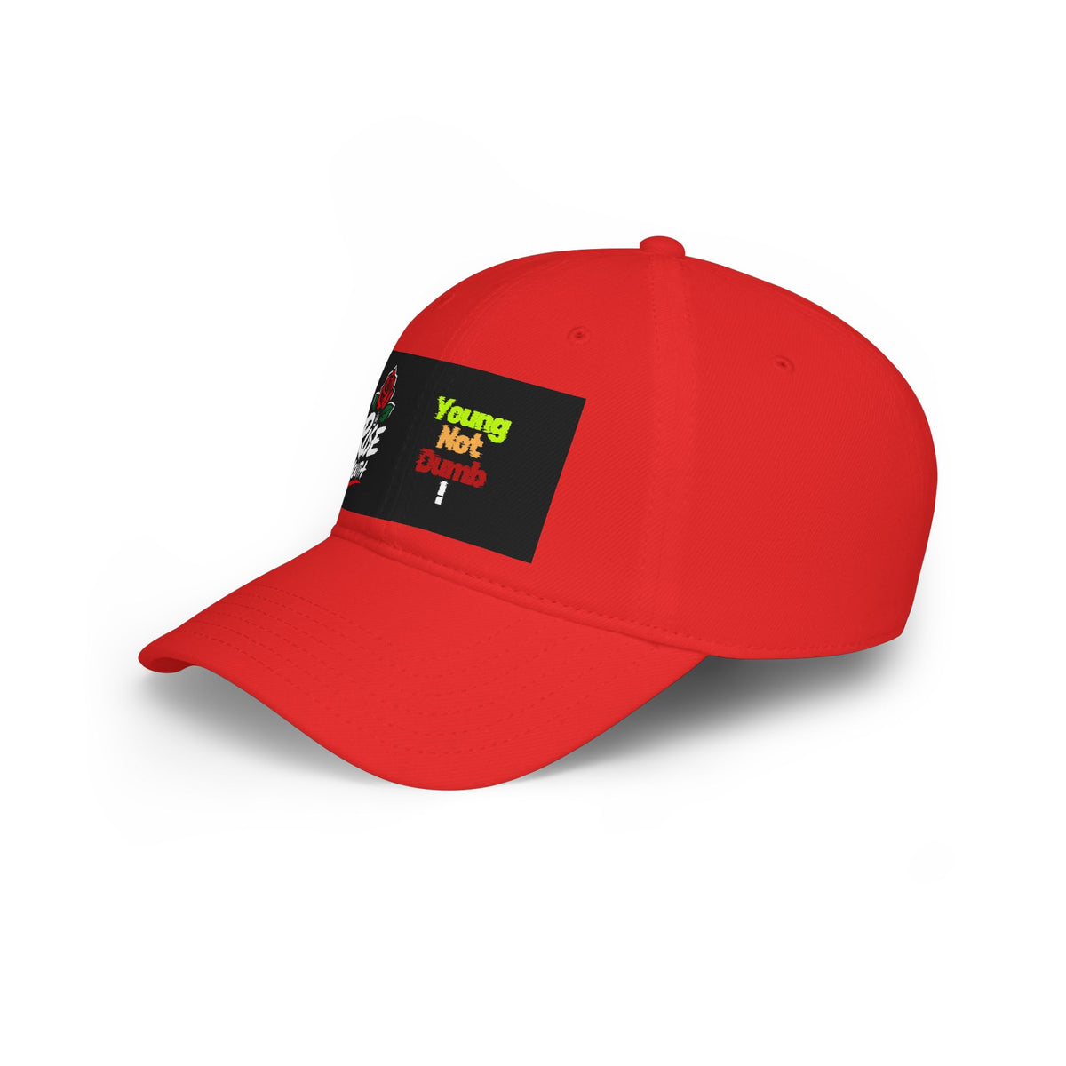 Young Not Dumb Rose Youth Red Baseball Cap
