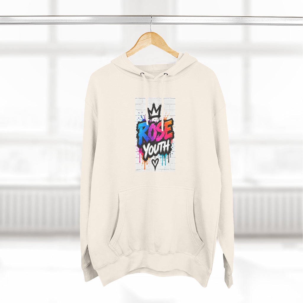 ROSE Youth Drip Logo Hoodie - "Bear The Baller" Motivational Back Panel