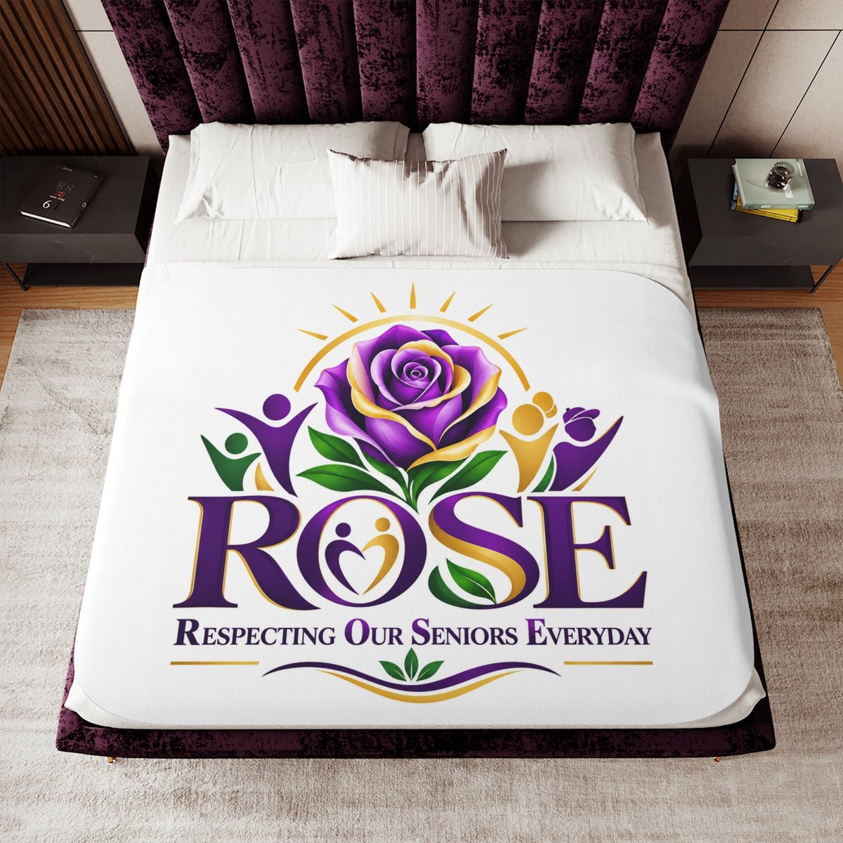 ROSE Respecting Our Seniors Everyday Sherpa Blanket