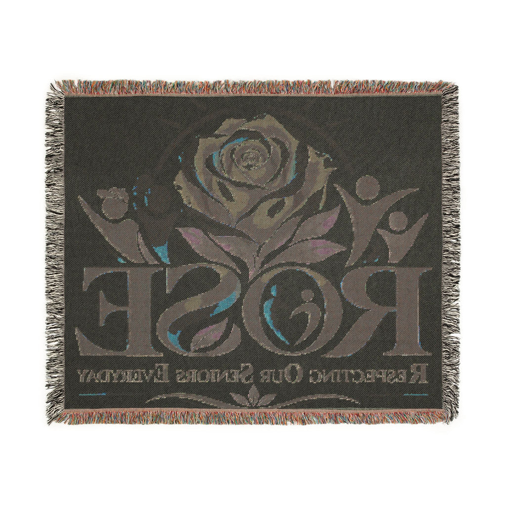 ROSE “Respecting Our Seniors Everyday” Inspirational Woven Blanket