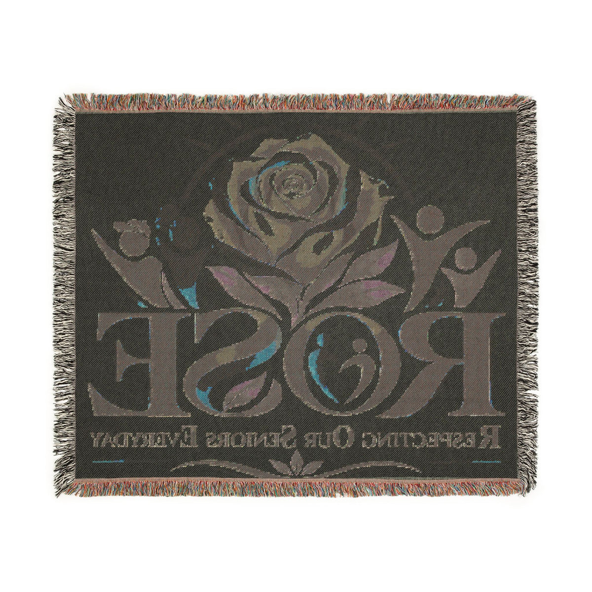 ROSE “Respecting Our Seniors Everyday” Inspirational Woven Blanket