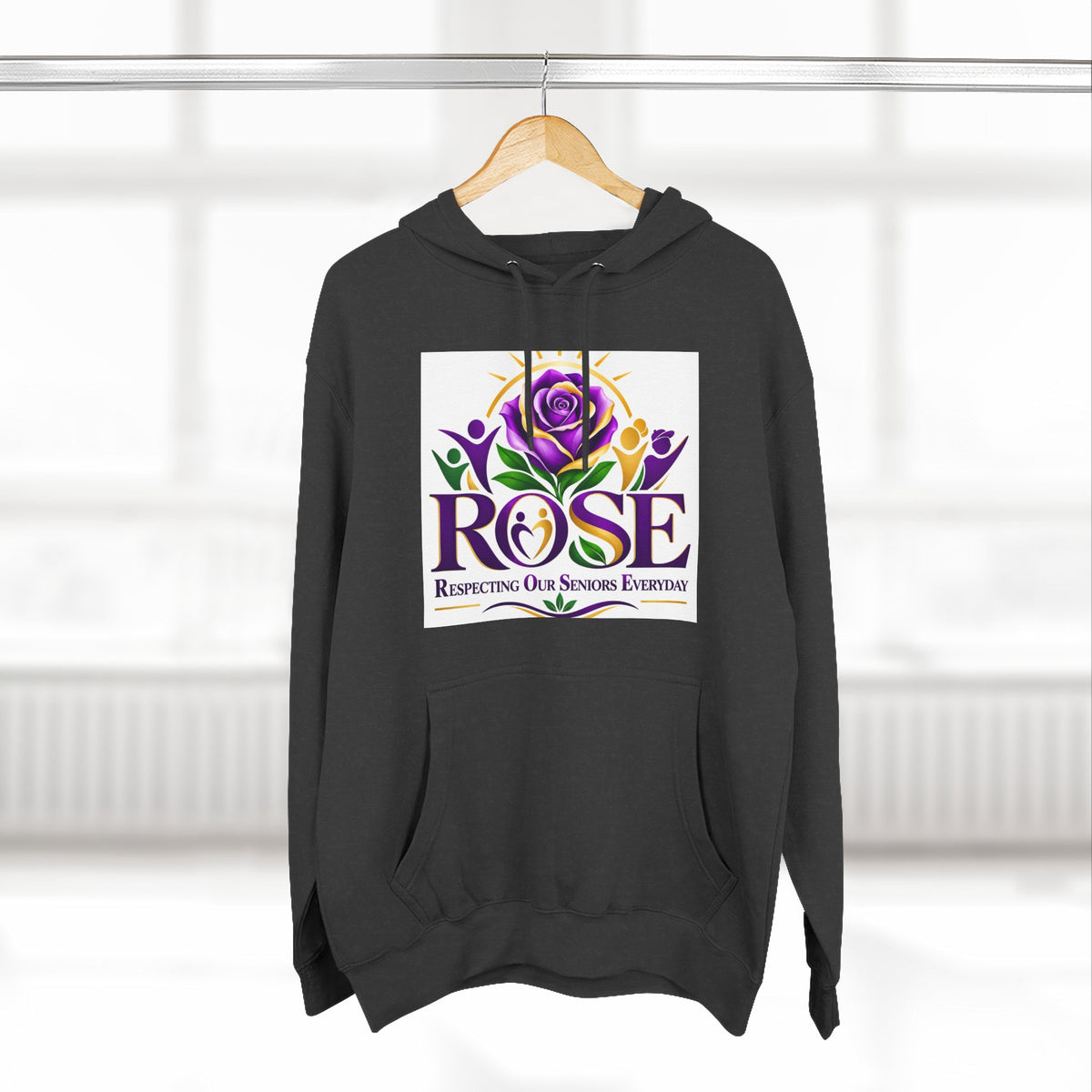 Rose Tribute Hoodie — "Giving You Your Rose" Celebration of Life Floral Pullover