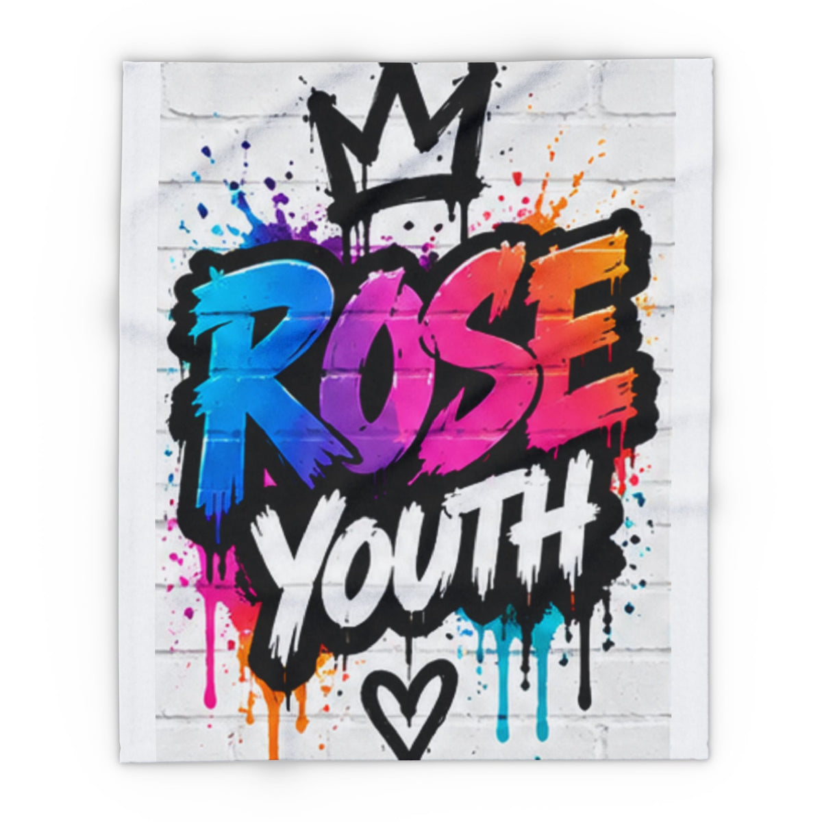 ROSE Youth Graffiti Logo  Arctic Fleece Blanket