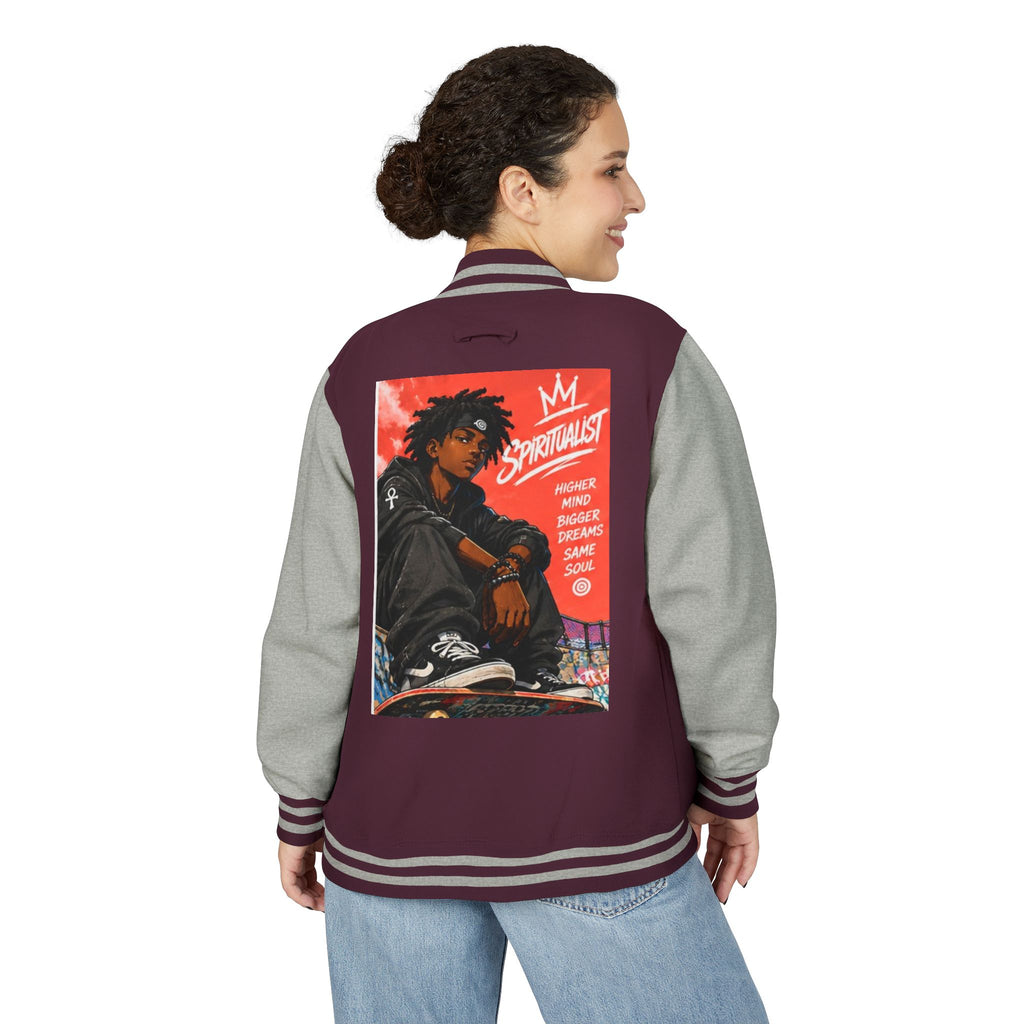Rose Youth Spiritualist Inspirational Anime Letterman Jacket