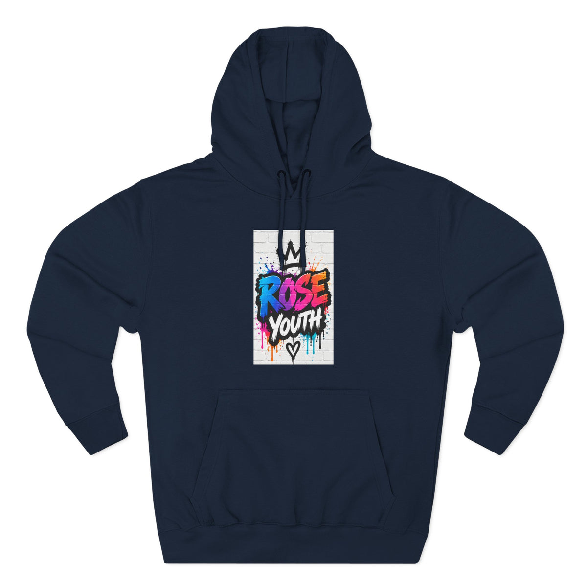 ROSE Youth Drip Logo Hoodie - "Bear The Baller" Motivational Back Panel