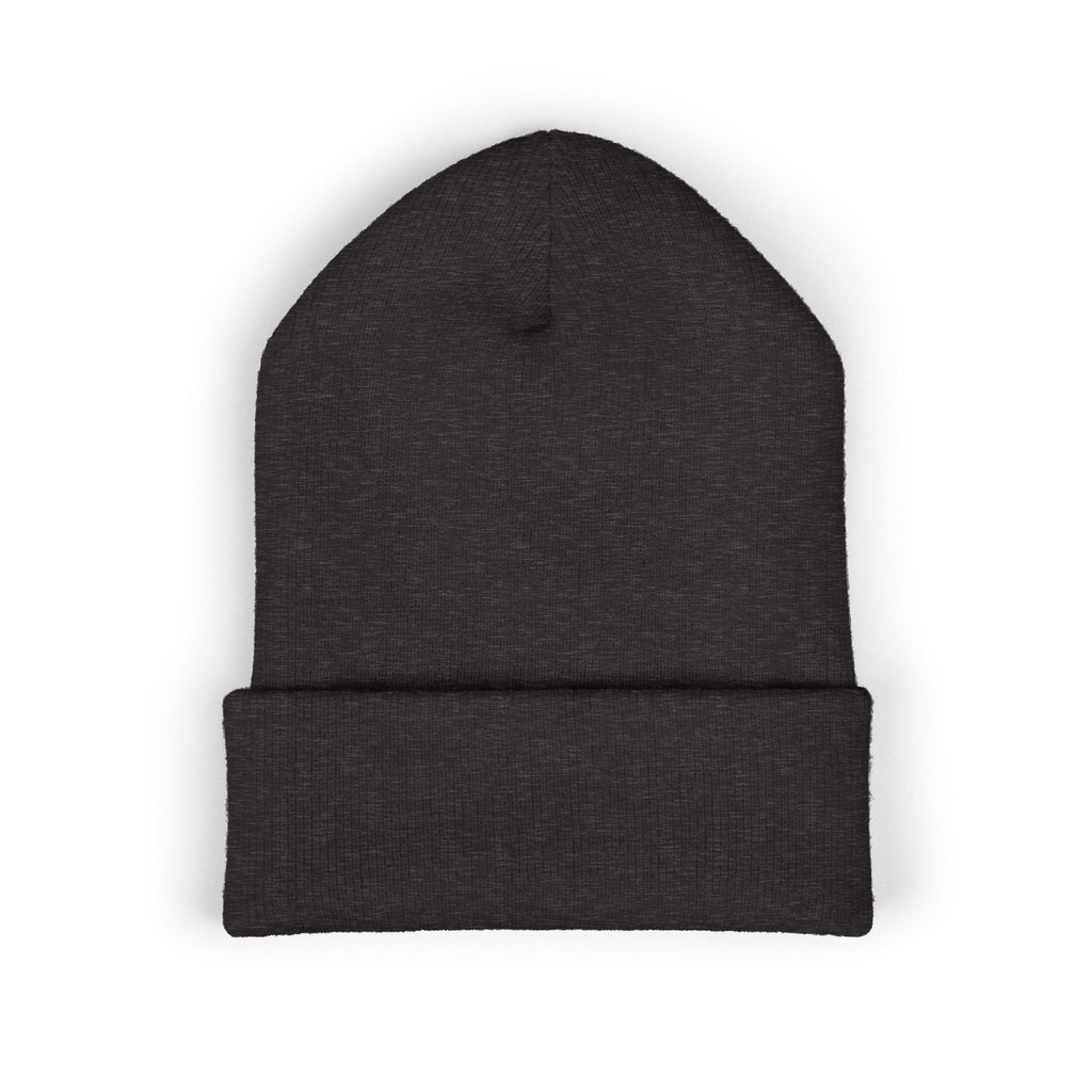 Rose Crown Embroidered Cuffed Beanie