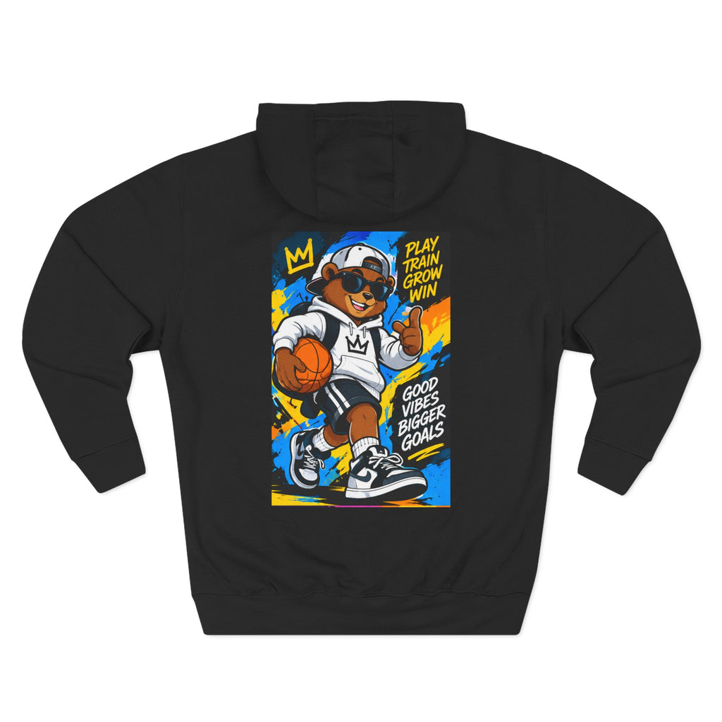 ROSE Youth Drip Logo Hoodie - "Bear The Baller" Motivational Back Panel