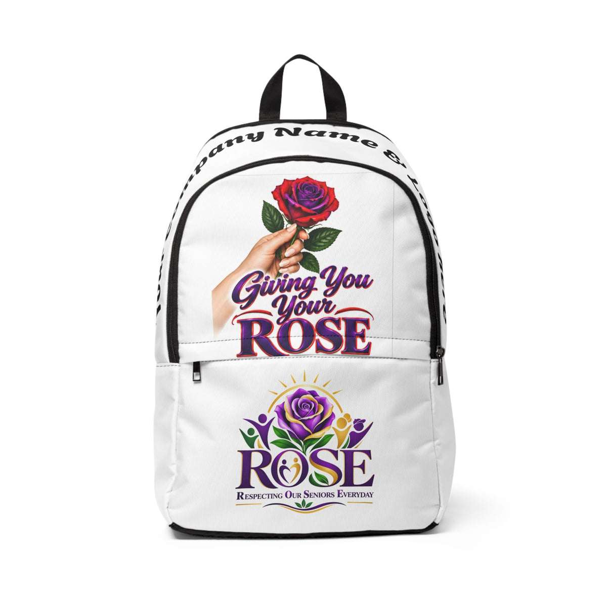 Giving You Your Rose Customizable Floral Backpack