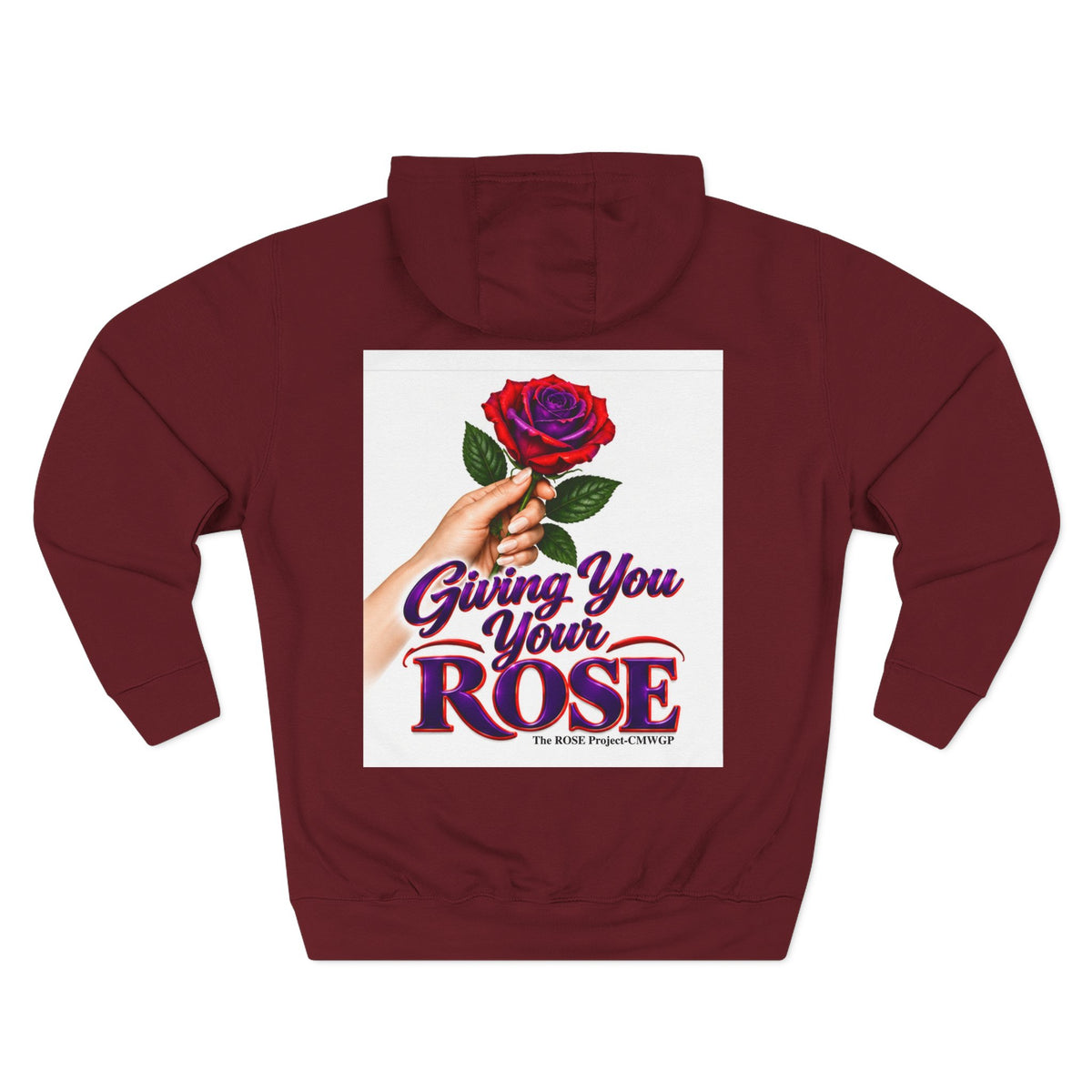 Rose Tribute Hoodie — "Giving You Your Rose" Celebration of Life Floral Pullover