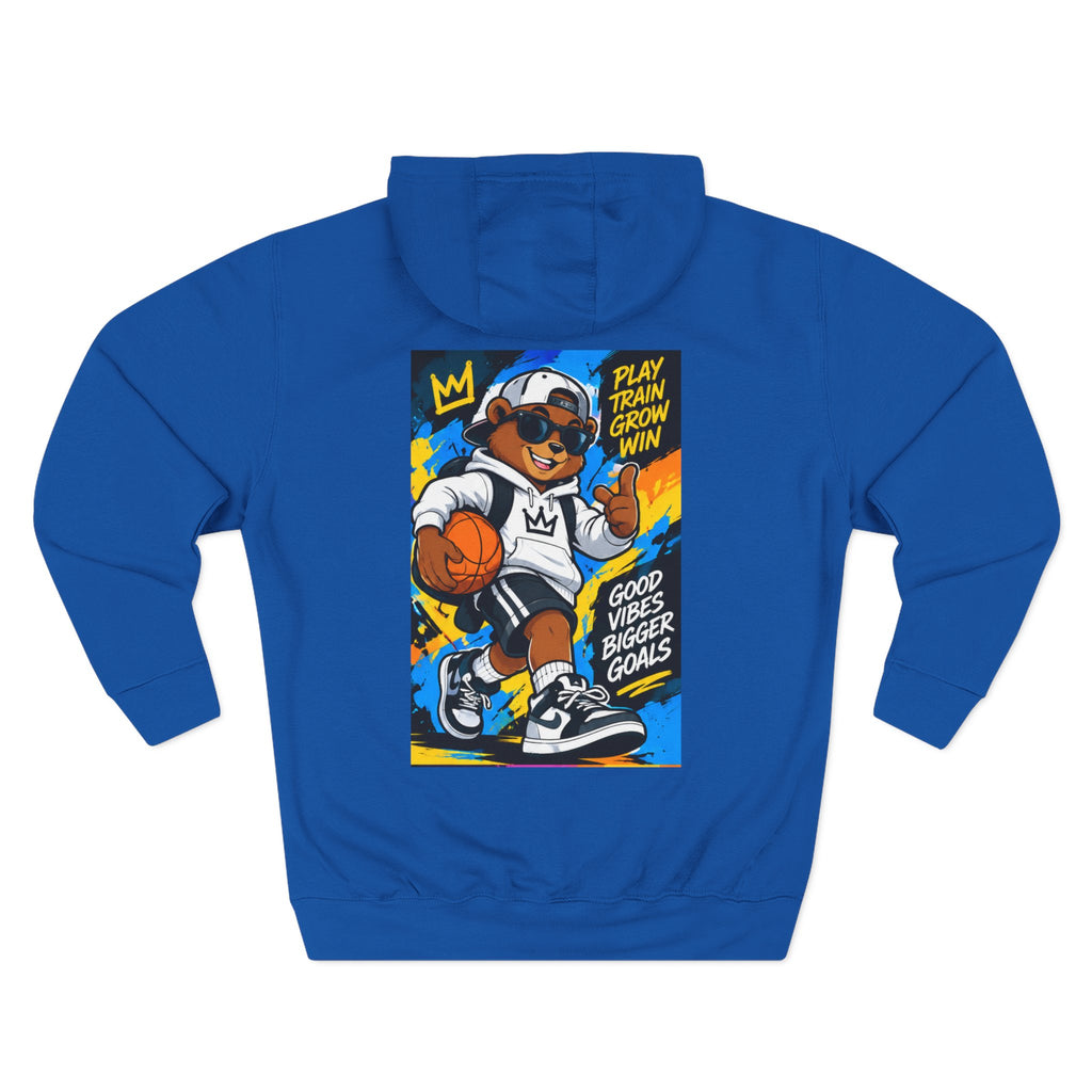 ROSE Youth Drip Logo Hoodie - "Bear The Baller" Motivational Back Panel