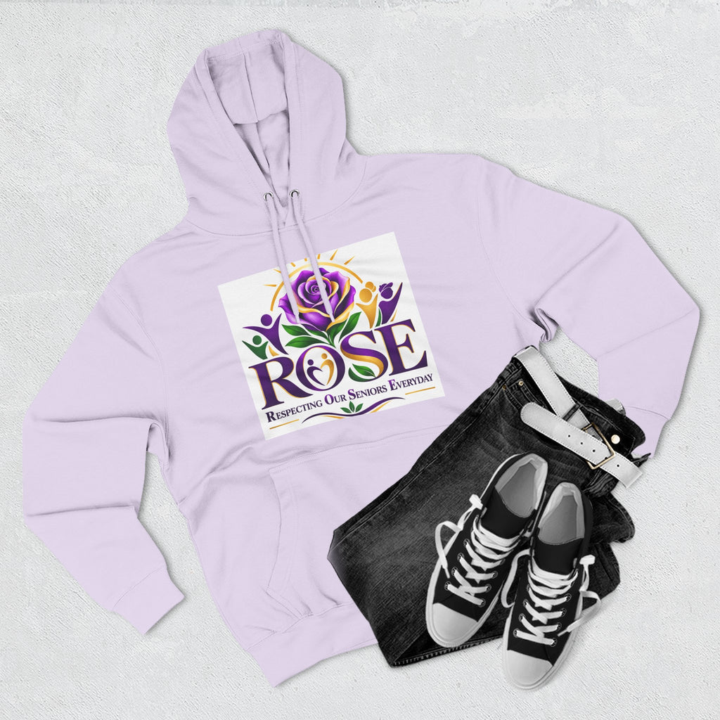 Rose Tribute Hoodie — "Giving You Your Rose" Celebration of Life Floral Pullover