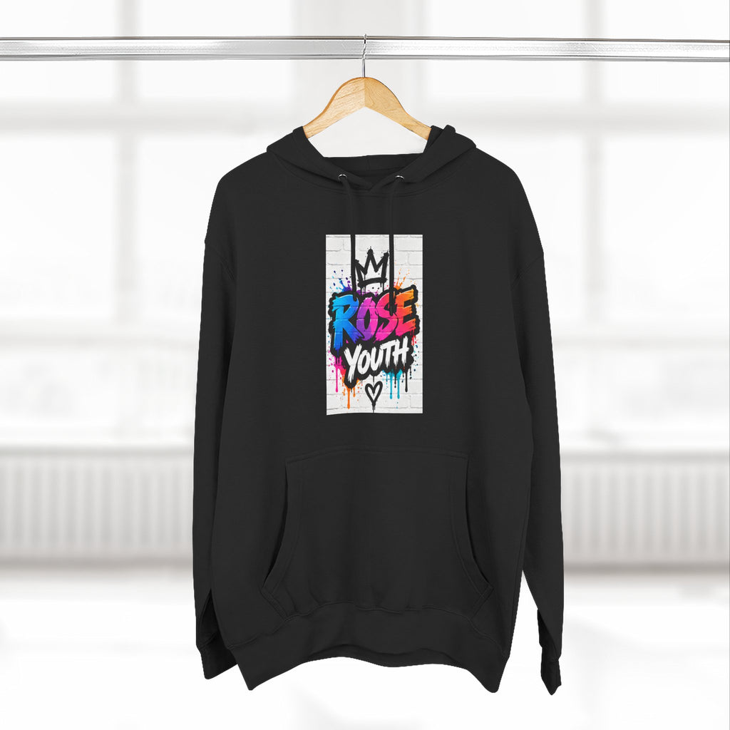 ROSE Youth Drip Logo Hoodie - "Bear The Baller" Motivational Back Panel