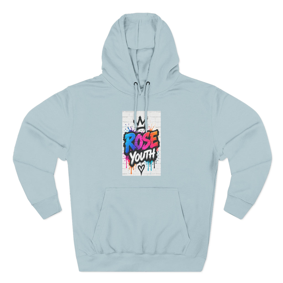 ROSE Youth Drip Logo Hoodie - "Bear The Baller" Motivational Back Panel