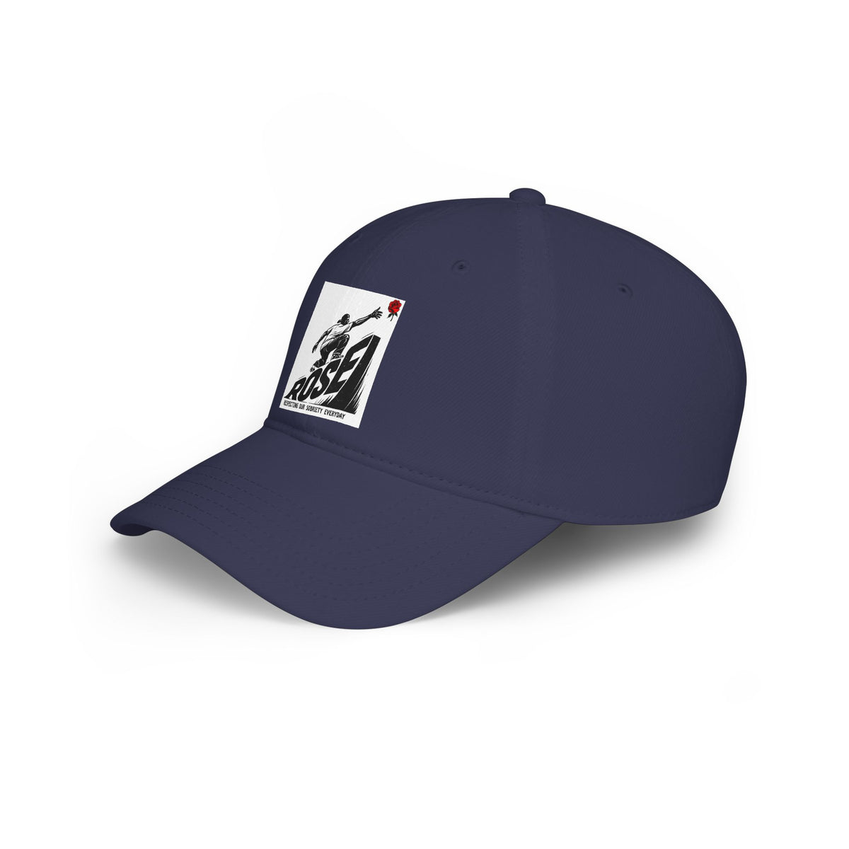 ROSE Reach Baseball Cap - Skate Culture Graphic Low Profile Hat (Japanese Kanji Inspired)