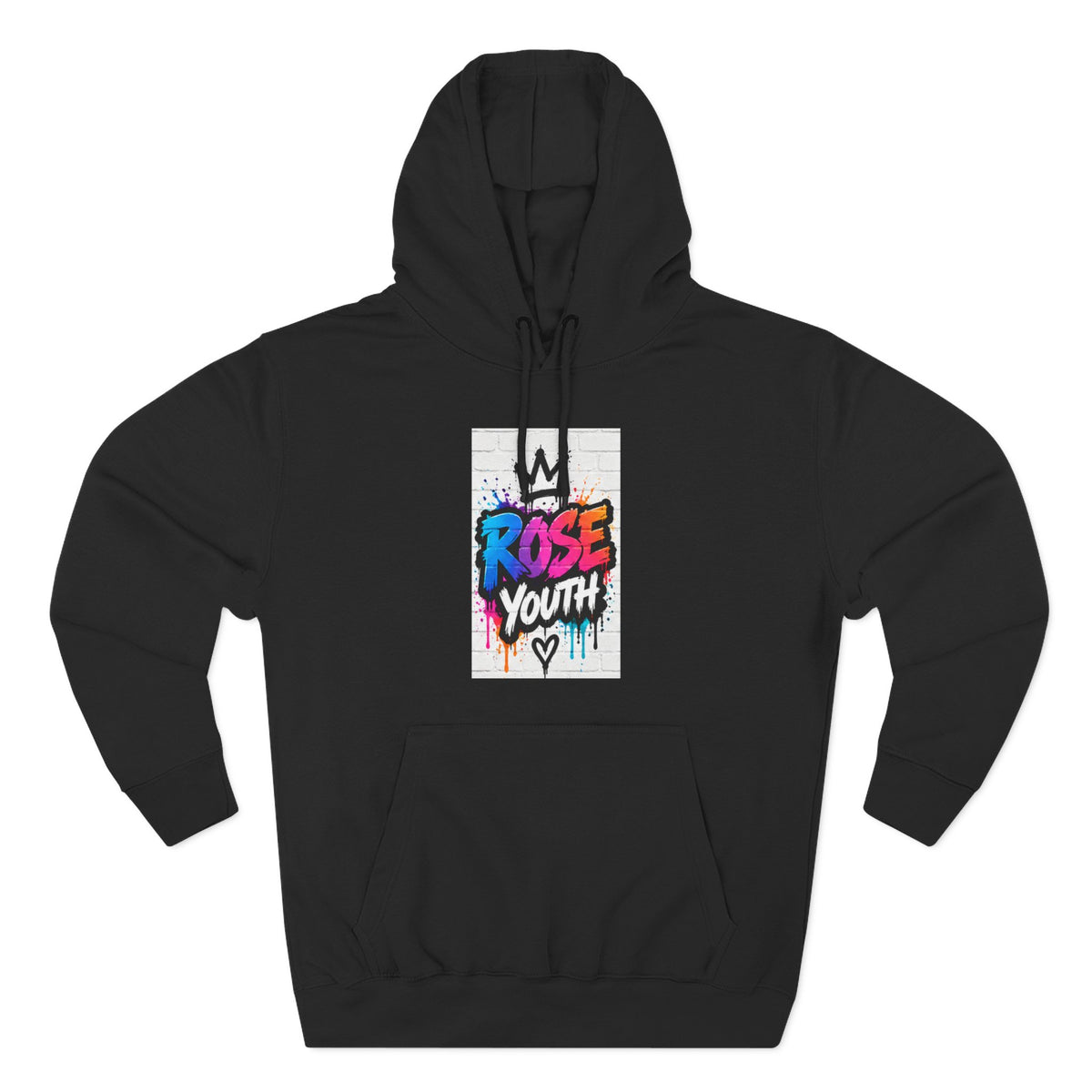 ROSE Youth Drip Logo Hoodie - "Bear The Baller" Motivational Back Panel