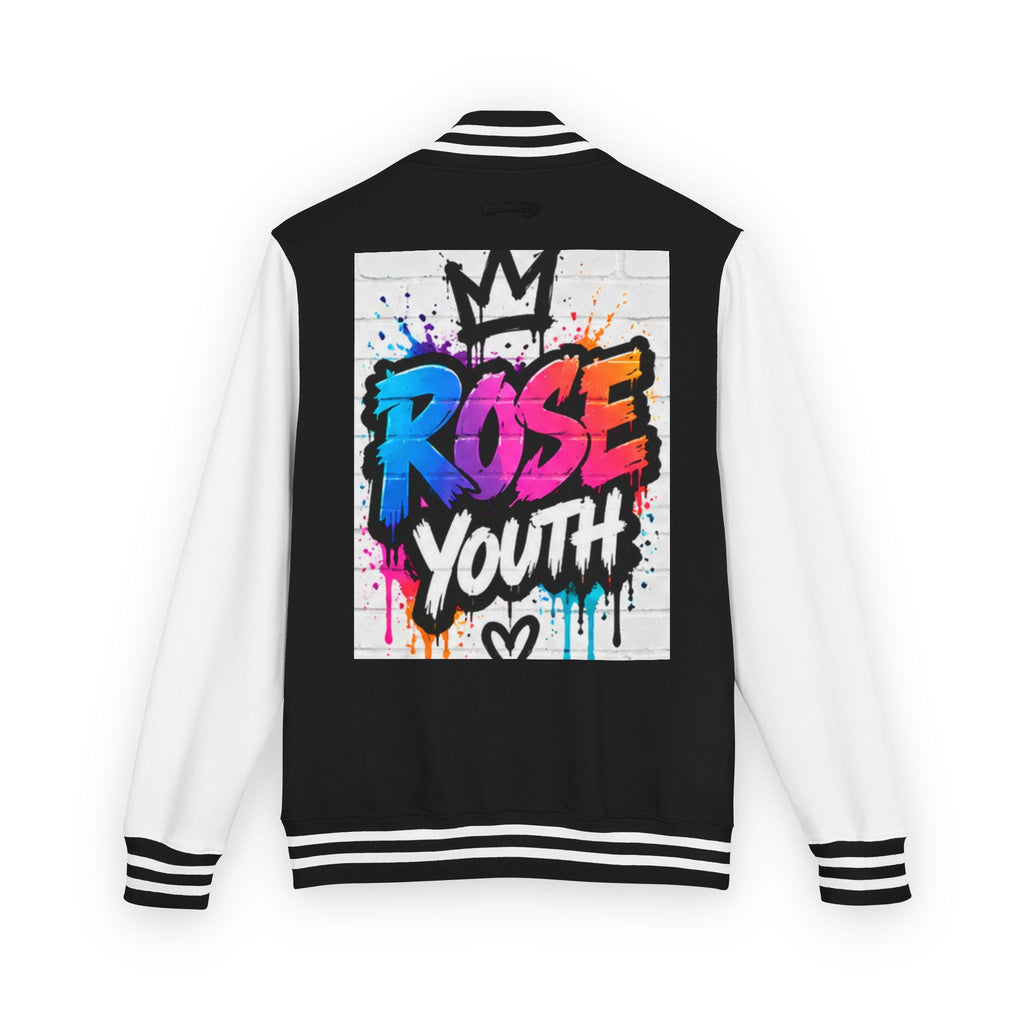 Rose Youth Graffiti Logo Letterman Jacket