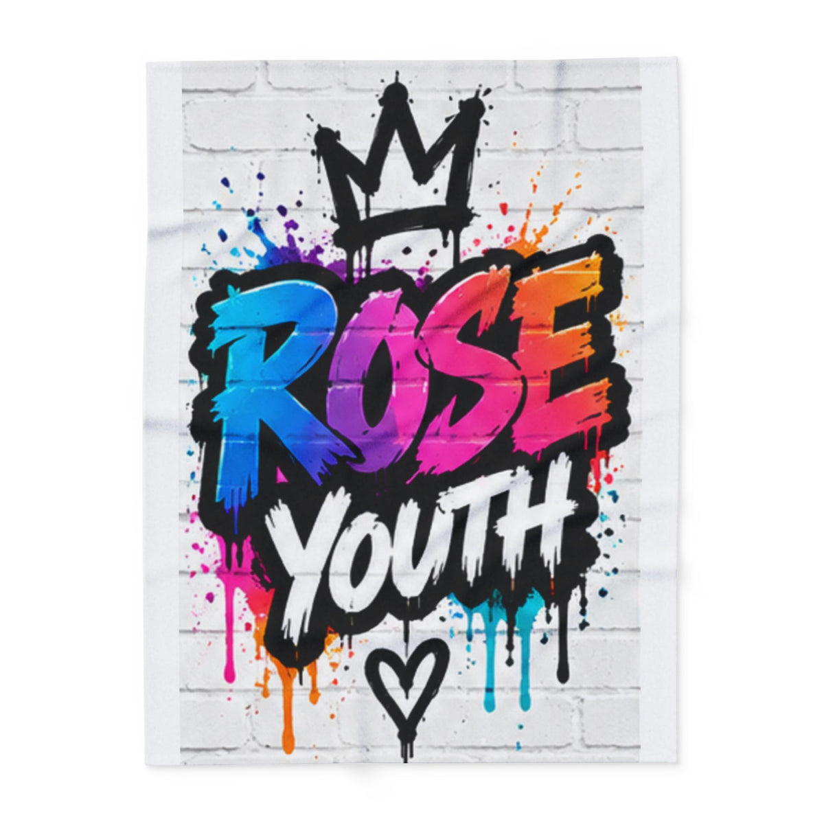 ROSE Youth Graffiti Logo  Arctic Fleece Blanket