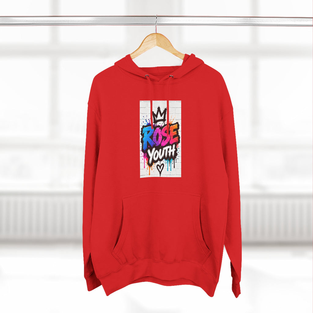 ROSE Youth Drip Logo Hoodie - "Bear The Baller" Motivational Back Panel