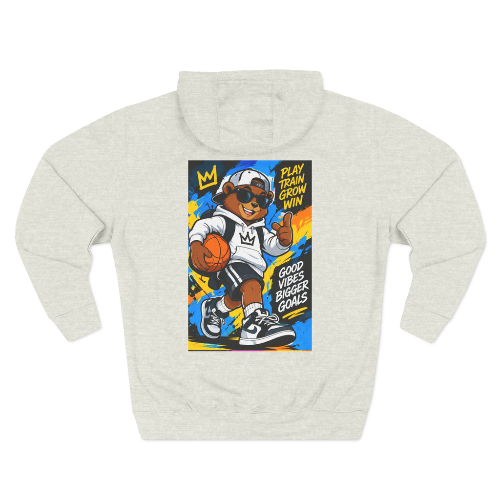 ROSE Youth Drip Logo Hoodie - "Bear The Baller" Motivational Back Panel