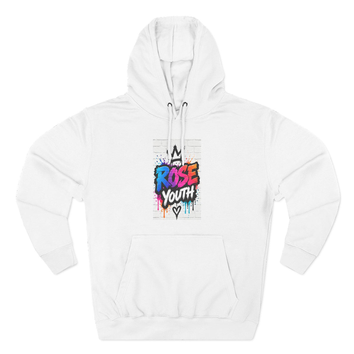 ROSE Youth Drip Logo Hoodie - "Bear The Baller" Motivational Back Panel