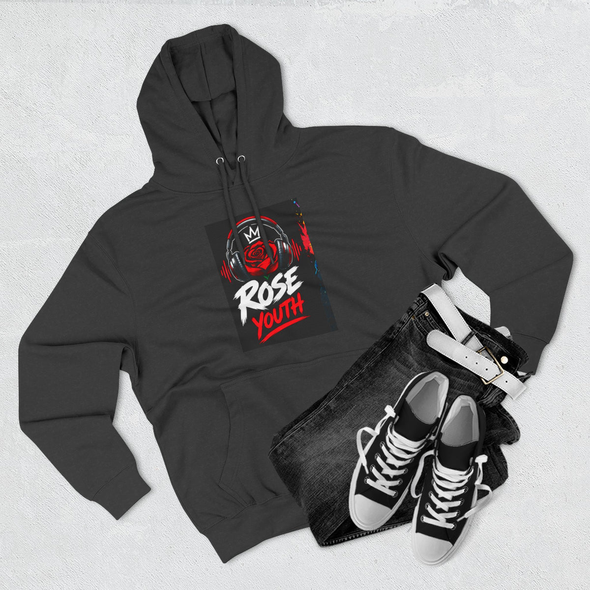 ROSE Youth Streetwear Hoodie — "Music Maestro" Graphic Pullover
