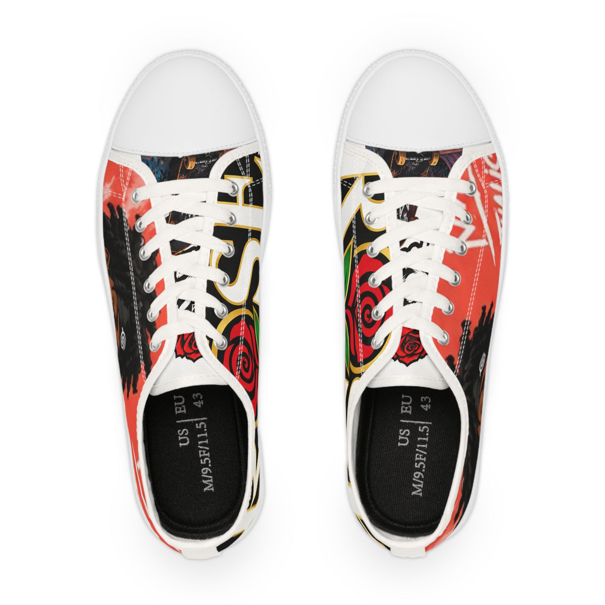 Men's Spiritualist Low Top Skate Board Sneakers – Bold Urban Streetwear Shoes