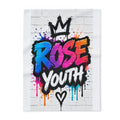 Rose Youth Graffiti Logo Arctic Fleece Blanket