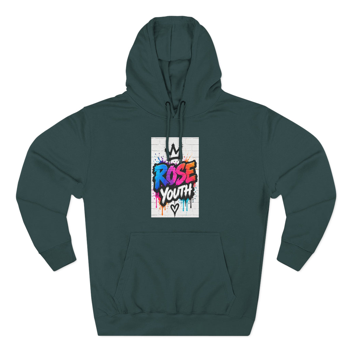 ROSE Youth Drip Logo Hoodie - "Bear The Baller" Motivational Back Panel