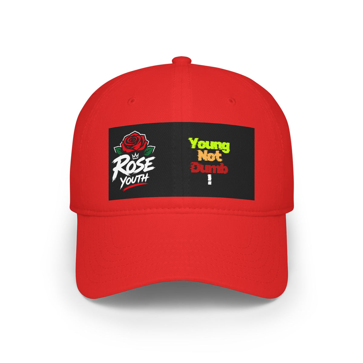 Young Not Dumb Rose Youth Red Baseball Cap