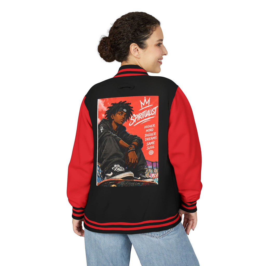 Rose Youth Spiritualist Inspirational Anime Letterman Jacket