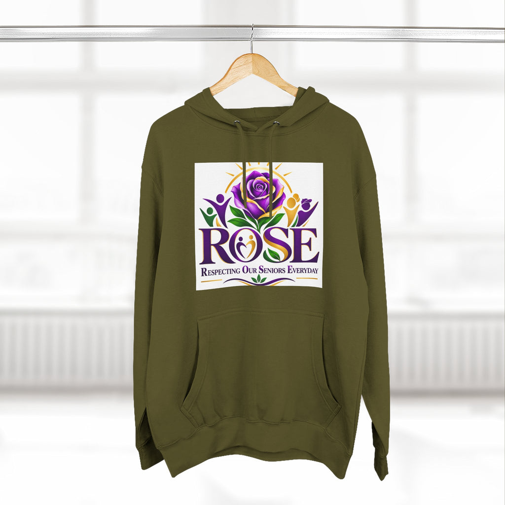 Rose Tribute Hoodie — "Giving You Your Rose" Celebration of Life Floral Pullover
