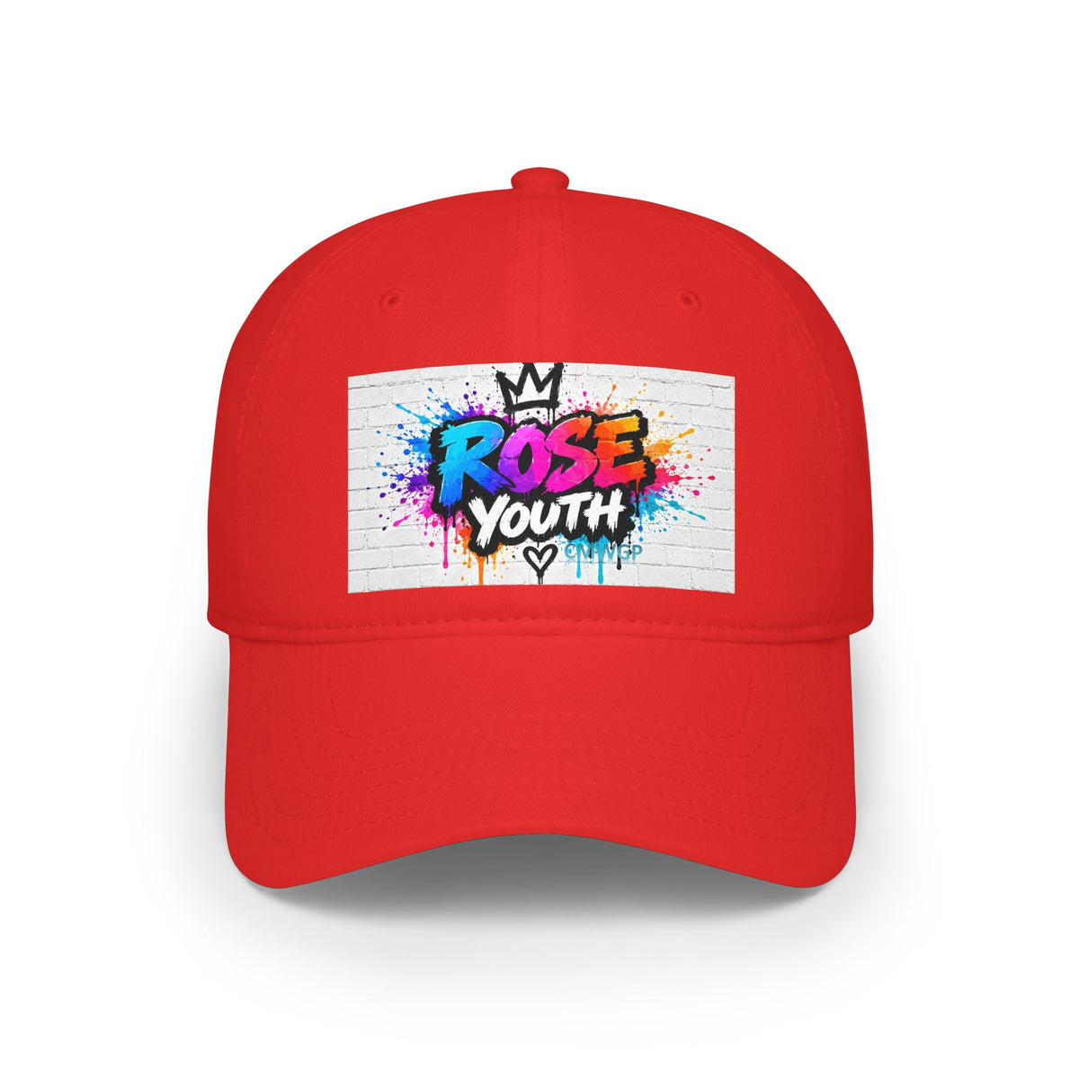 Rose Youth Drip Graffiti Logo Low Profile Baseball Cap