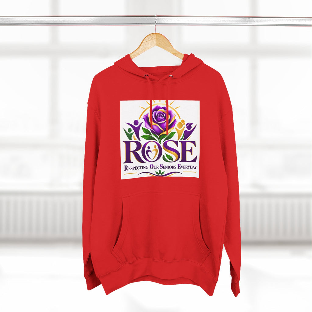 Rose Tribute Hoodie — "Giving You Your Rose" Celebration of Life Floral Pullover