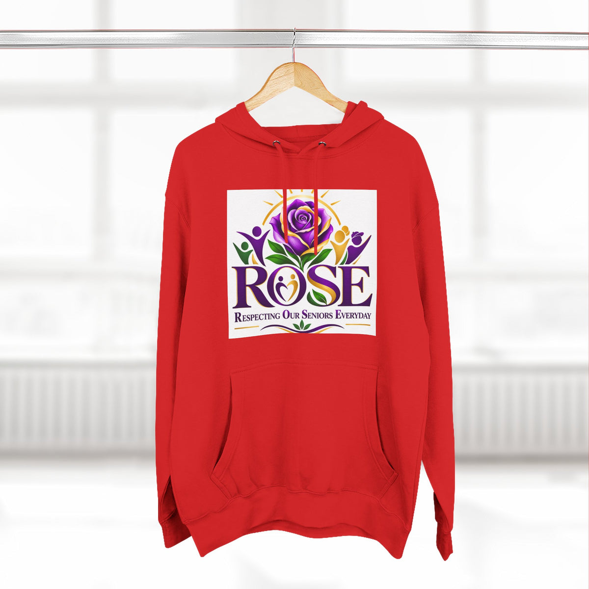 Rose Tribute Hoodie — "Giving You Your Rose" Celebration of Life Floral Pullover