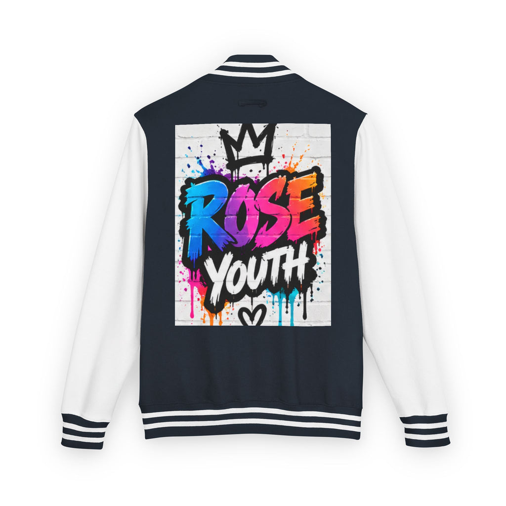 Rose Youth Graffiti Logo Letterman Jacket